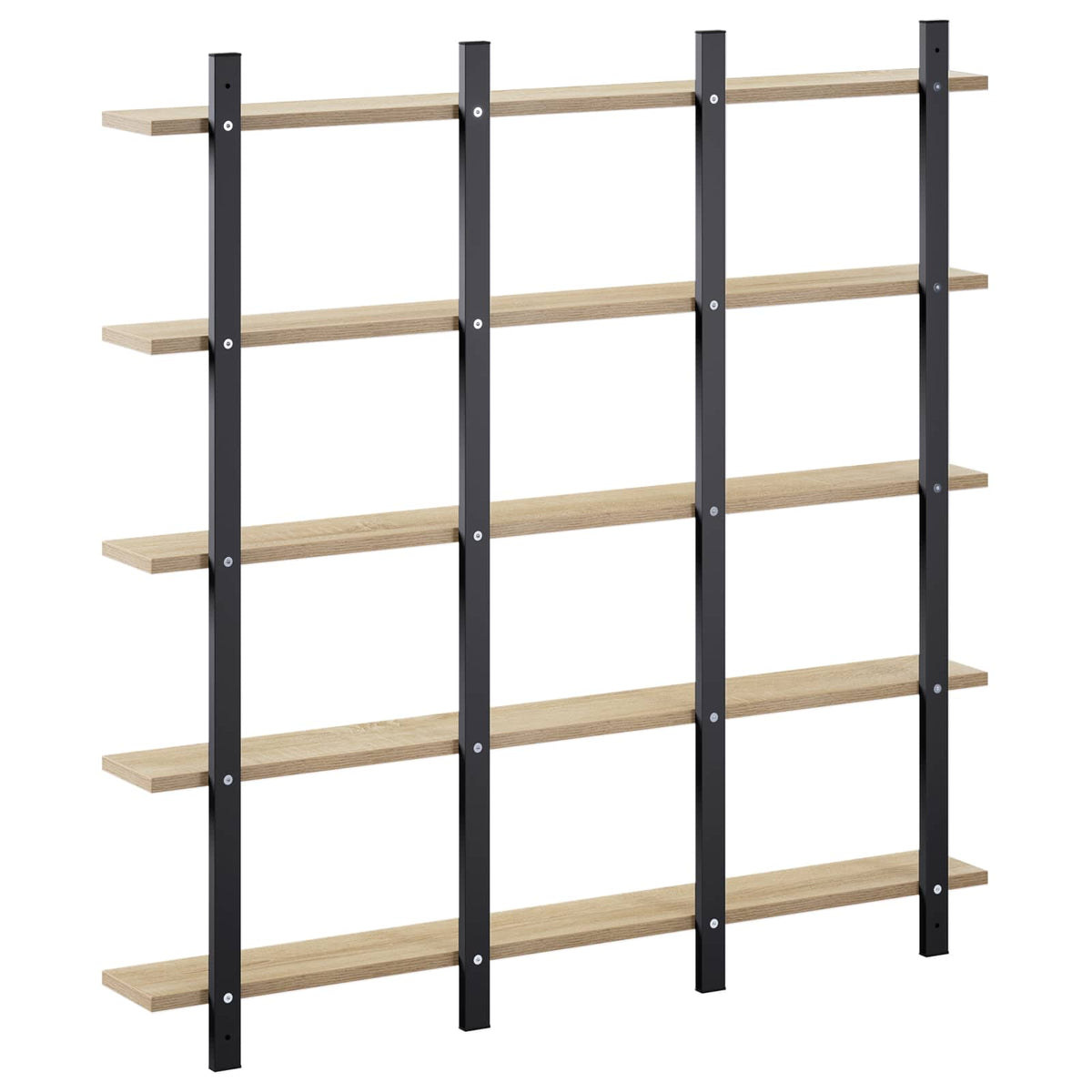vidaXL Wall Shelf Sonoma Oak 102 x 13.5 x 102 cm Engineered Wood