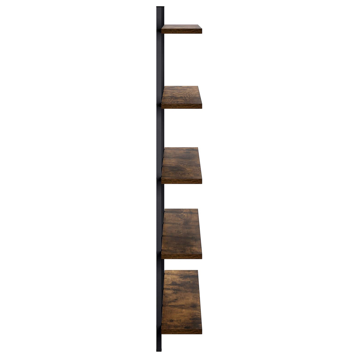 vidaXL Wall Shelf Smoked Oak 102 x 13.5 x 102 cm Engineered Wood
