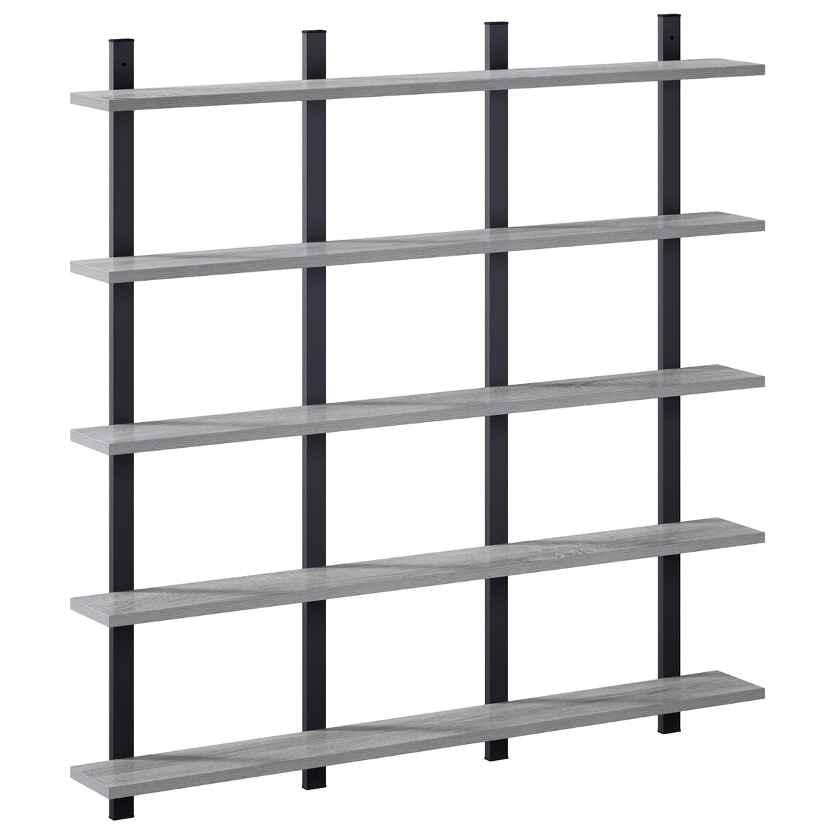vidaXL Wall Shelf Grey Sonoma 102 x 13.5 x 102 cm Engineered Wood