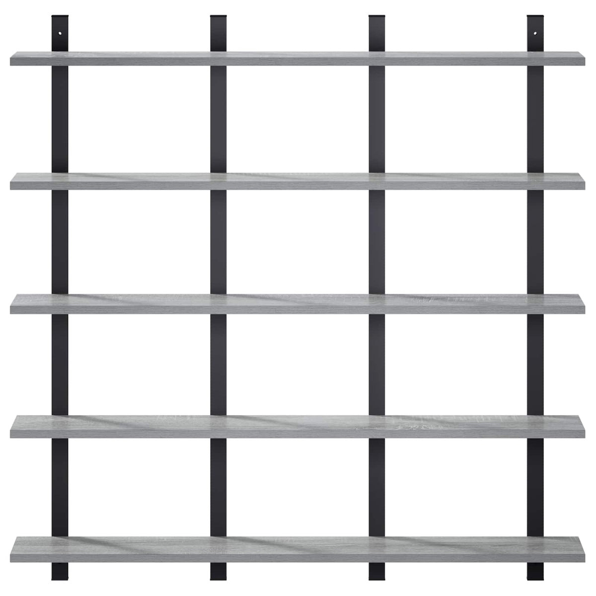 vidaXL Wall Shelf Grey Sonoma 102 x 13.5 x 102 cm Engineered Wood