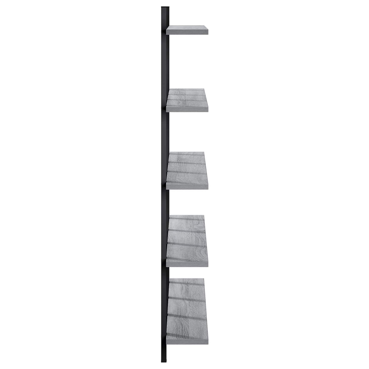 vidaXL Wall Shelf Grey Sonoma 102 x 13.5 x 102 cm Engineered Wood