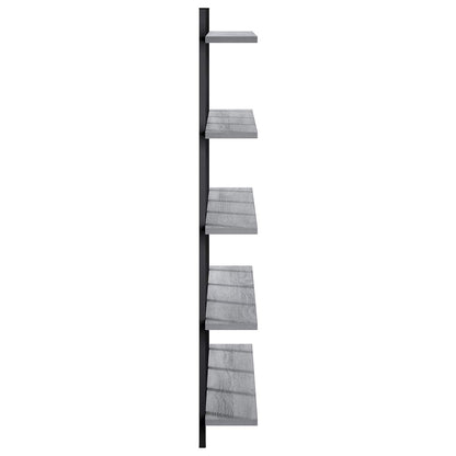 vidaXL Wall Shelf Grey Sonoma 102 x 13.5 x 102 cm Engineered Wood
