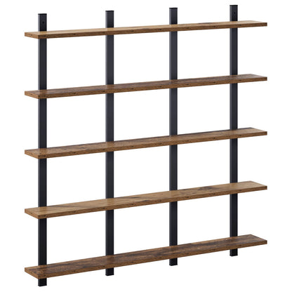 vidaXL Wall Shelf Old Wood 102 x 13.5 x 102 cm Engineered Wood