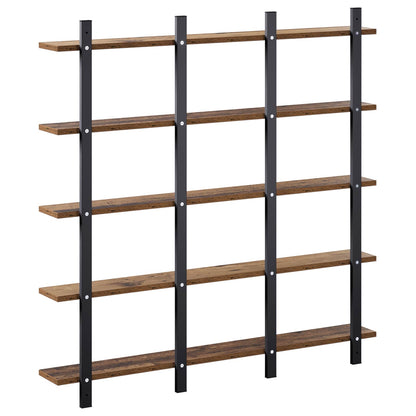 vidaXL Wall Shelf Old Wood 102 x 13.5 x 102 cm Engineered Wood