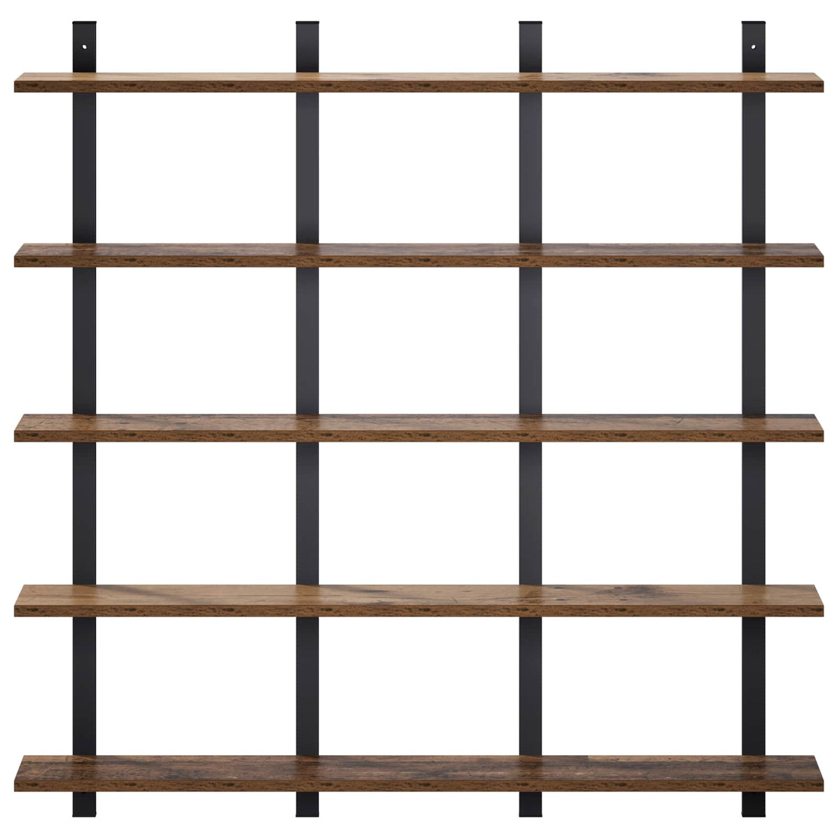 vidaXL Wall Shelf Old Wood 102 x 13.5 x 102 cm Engineered Wood