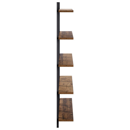 vidaXL Wall Shelf Old Wood 102 x 13.5 x 102 cm Engineered Wood
