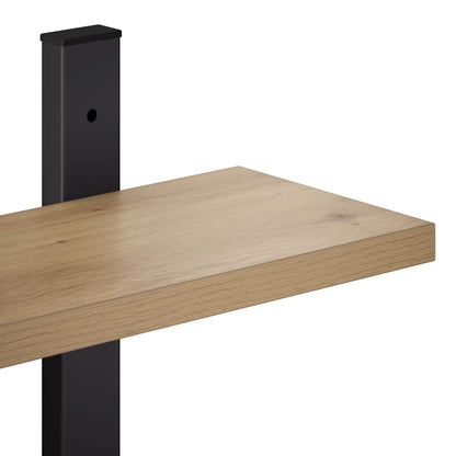 vidaXL Wall Shelf Artisan Oak 102 x 13.5 x 102 cm Engineered Wood
