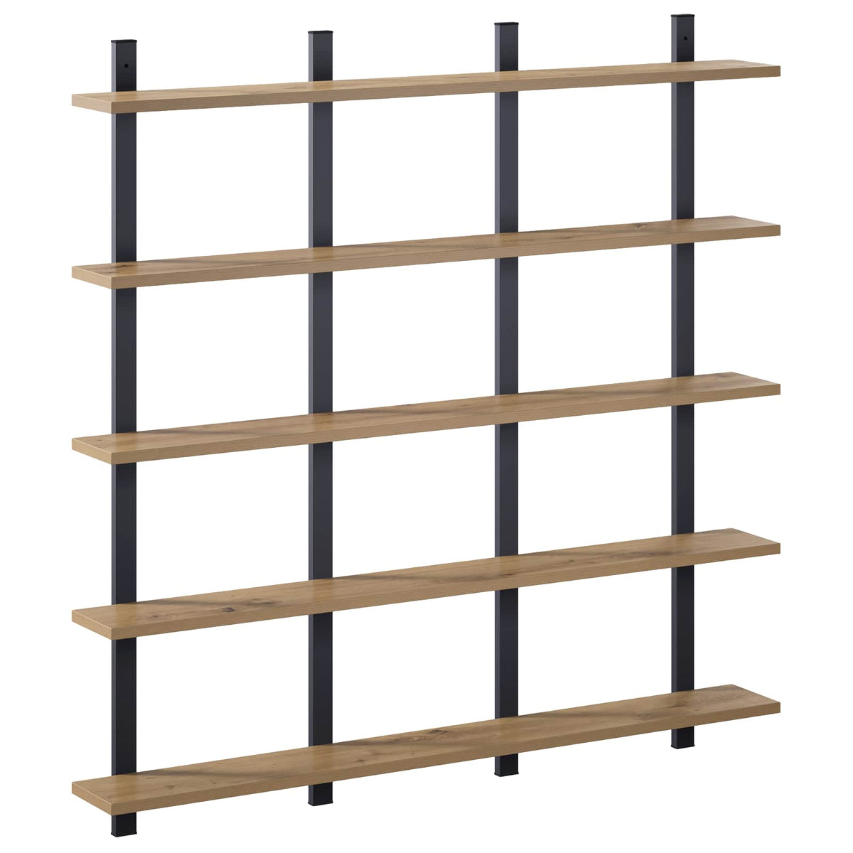 vidaXL Wall Shelf Artisan Oak 102 x 13.5 x 102 cm Engineered Wood