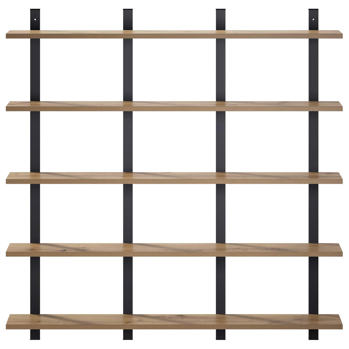 vidaXL Wall Shelf Artisan Oak 102 x 13.5 x 102 cm Engineered Wood