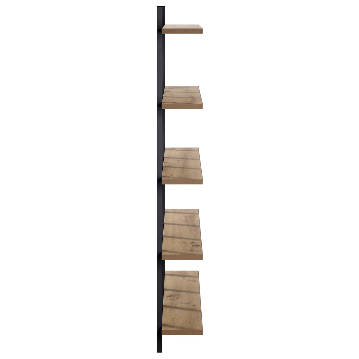 vidaXL Wall Shelf Artisan Oak 102 x 13.5 x 102 cm Engineered Wood