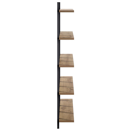 vidaXL Wall Shelf Artisan Oak 102 x 13.5 x 102 cm Engineered Wood
