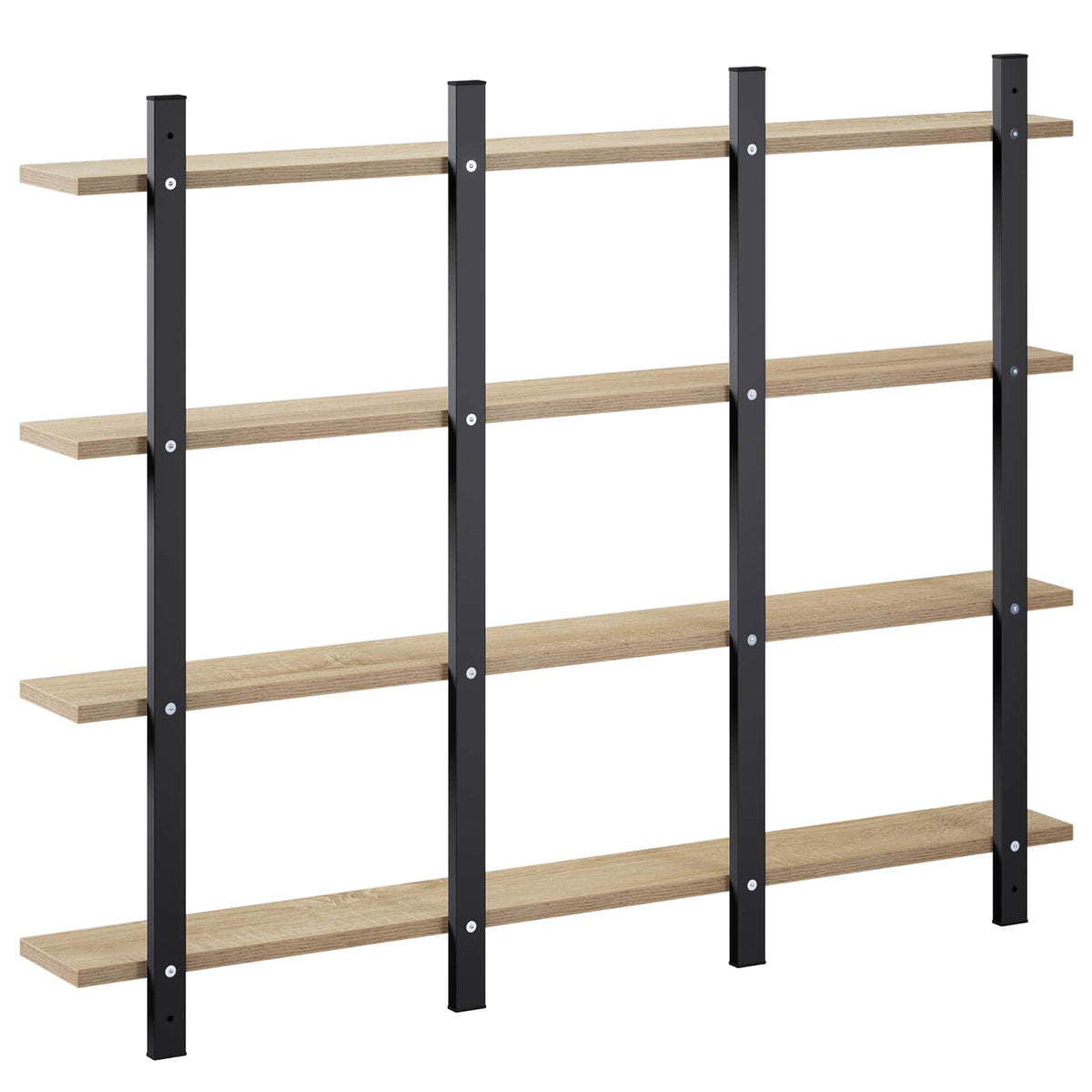 vidaXL Wall Shelf Sonoma Oak 102 x 13.5 x 80 cm Engineered Wood