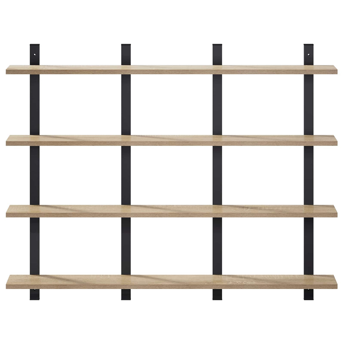 vidaXL Wall Shelf Sonoma Oak 102 x 13.5 x 80 cm Engineered Wood