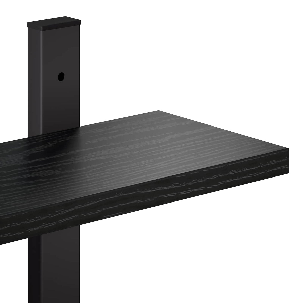 vidaXL Wall Shelf Black Oak 102 x 13.5 x 58 cm Engineered Wood
