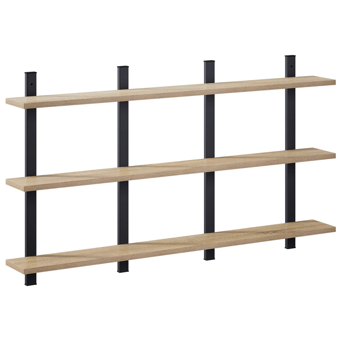 vidaXL Wall Shelf Sonoma Oak 102 x 13.5 x 58 cm Engineered Wood
