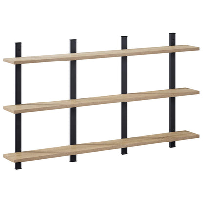 vidaXL Wall Shelf Sonoma Oak 102 x 13.5 x 58 cm Engineered Wood