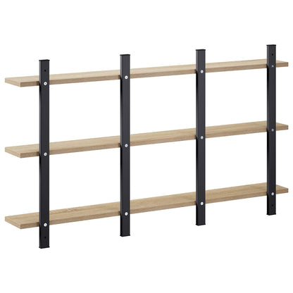 vidaXL Wall Shelf Sonoma Oak 102 x 13.5 x 58 cm Engineered Wood