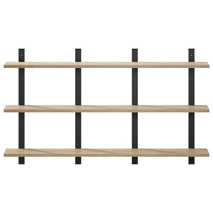 vidaXL Wall Shelf Sonoma Oak 102 x 13.5 x 58 cm Engineered Wood