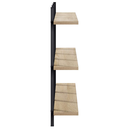 vidaXL Wall Shelf Sonoma Oak 102 x 13.5 x 58 cm Engineered Wood