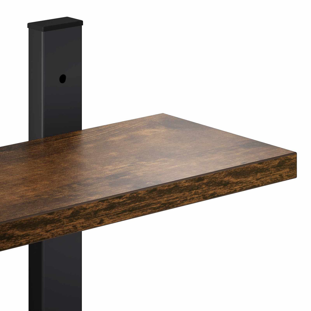 vidaXL Wall Shelf Smoked Oak 102 x 13.5 x 58 cm Engineered Wood