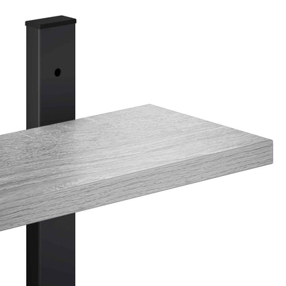 vidaXL Wall Shelf Grey Sonoma 102 x 13.5 x 58 cm Engineered Wood
