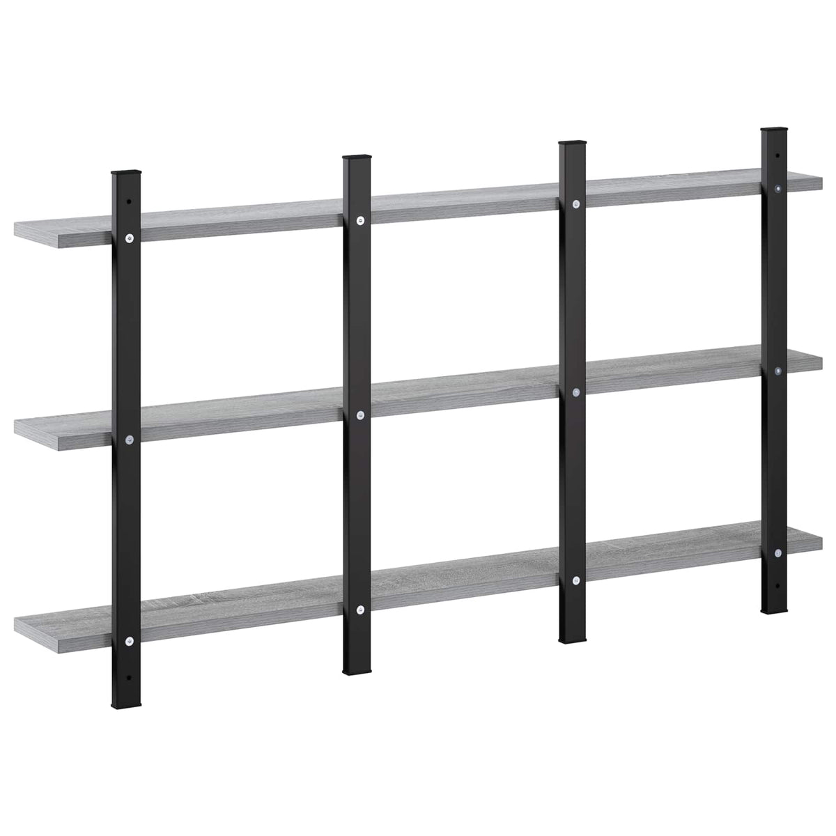 vidaXL Wall Shelf Grey Sonoma 102 x 13.5 x 58 cm Engineered Wood
