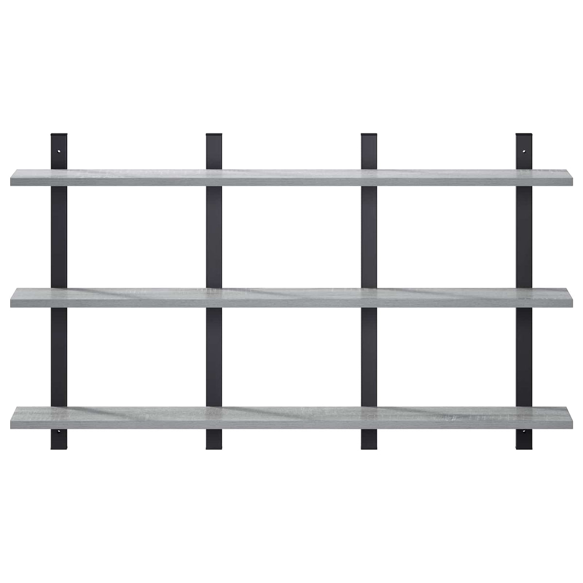 vidaXL Wall Shelf Grey Sonoma 102 x 13.5 x 58 cm Engineered Wood