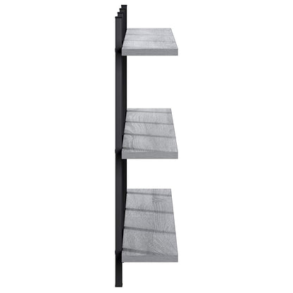 vidaXL Wall Shelf Grey Sonoma 102 x 13.5 x 58 cm Engineered Wood