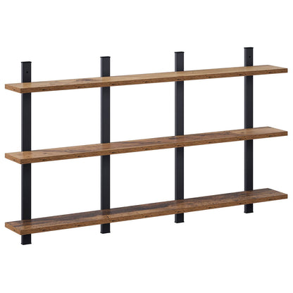 vidaXL Wall Shelf Old Wood 102 x 13.5 x 58 cm Engineered Wood