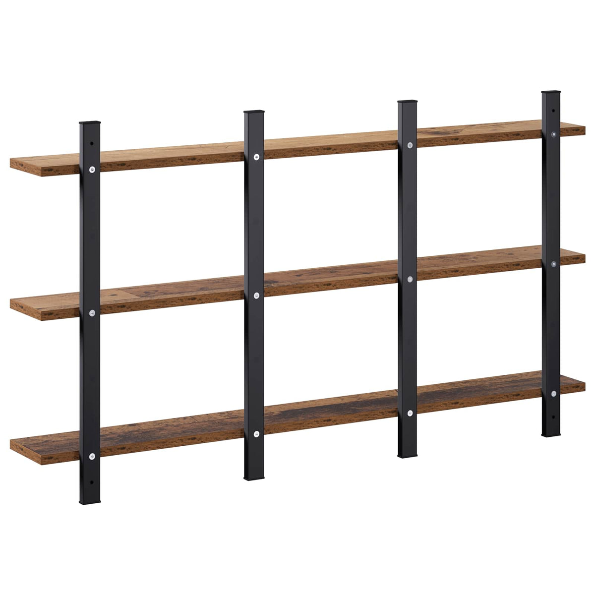 vidaXL Wall Shelf Old Wood 102 x 13.5 x 58 cm Engineered Wood