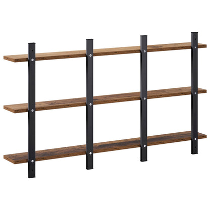 vidaXL Wall Shelf Old Wood 102 x 13.5 x 58 cm Engineered Wood