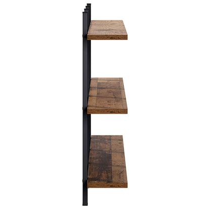 vidaXL Wall Shelf Old Wood 102 x 13.5 x 58 cm Engineered Wood