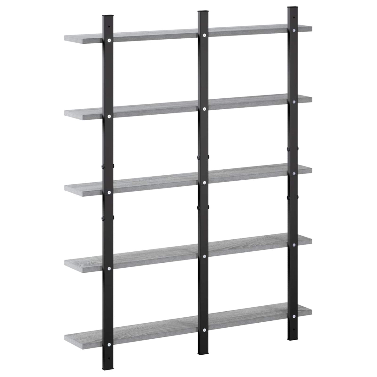 vidaXL Wall Shelf Grey Sonoma 79.5 x 13.5 x 102 cm Engineered Wood