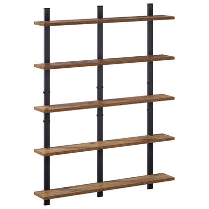 vidaXL Wall Shelf Old Wood 79.5 x 13.5 x 102 cm Engineered Wood