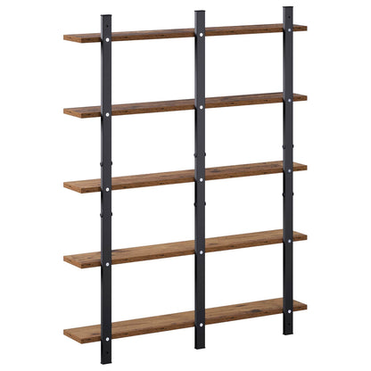 vidaXL Wall Shelf Old Wood 79.5 x 13.5 x 102 cm Engineered Wood