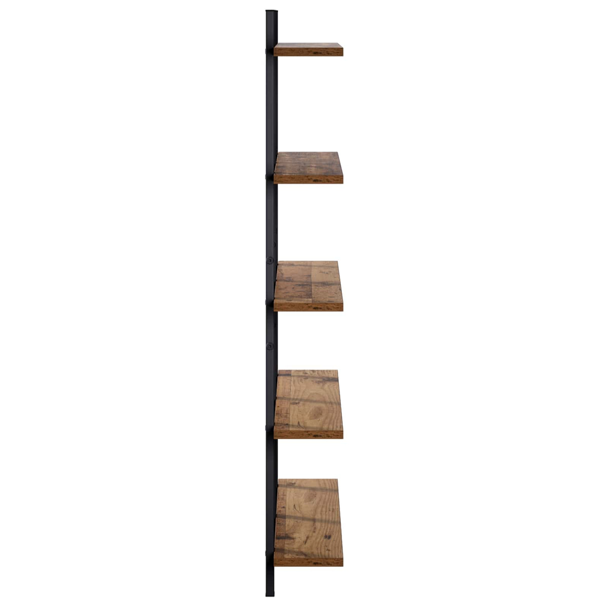 vidaXL Wall Shelf Old Wood 79.5 x 13.5 x 102 cm Engineered Wood