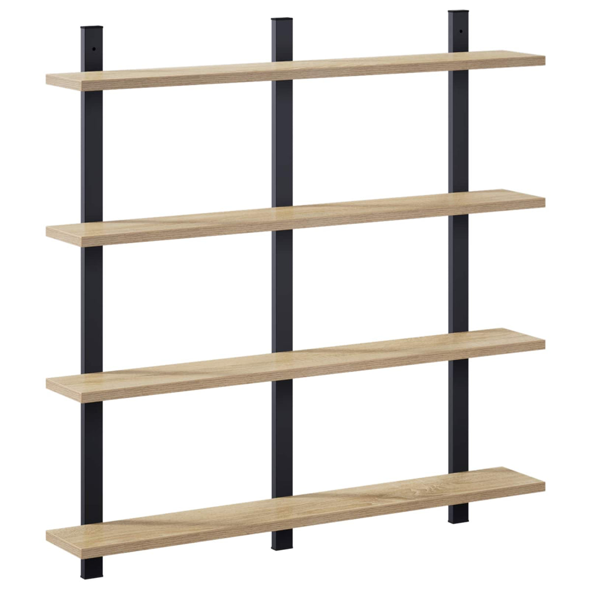 vidaXL Wall Shelf Sonoma Oak 79.5 x 13.5 x 80 cm Engineered Wood