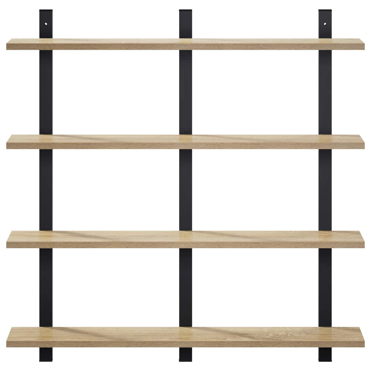 vidaXL Wall Shelf Sonoma Oak 79.5 x 13.5 x 80 cm Engineered Wood