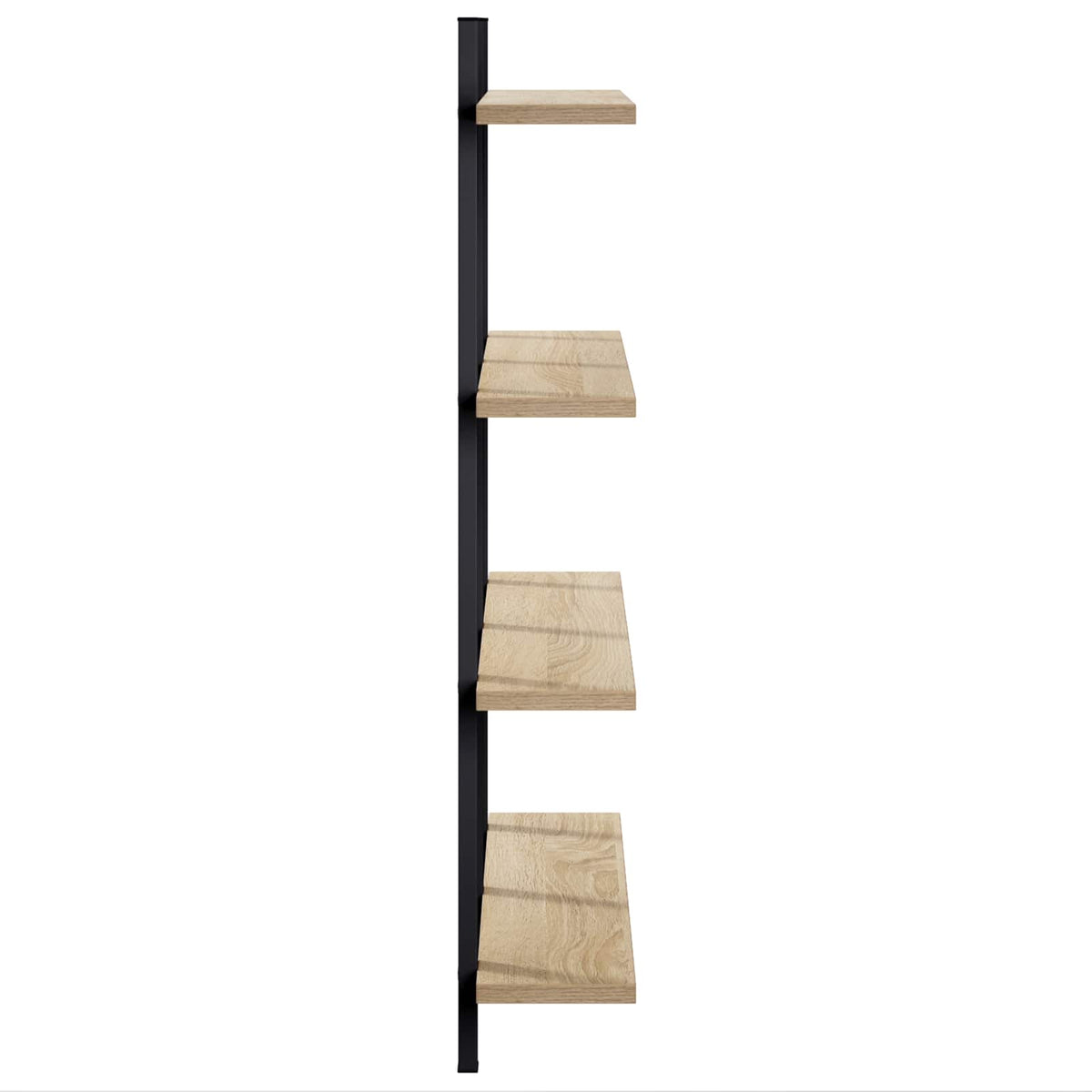 vidaXL Wall Shelf Sonoma Oak 79.5 x 13.5 x 80 cm Engineered Wood