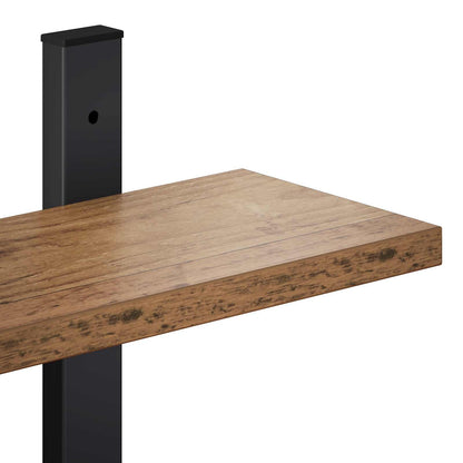 vidaXL Wall Shelf Old Wood 79.5 x 13.5 x 80 cm Engineered Wood