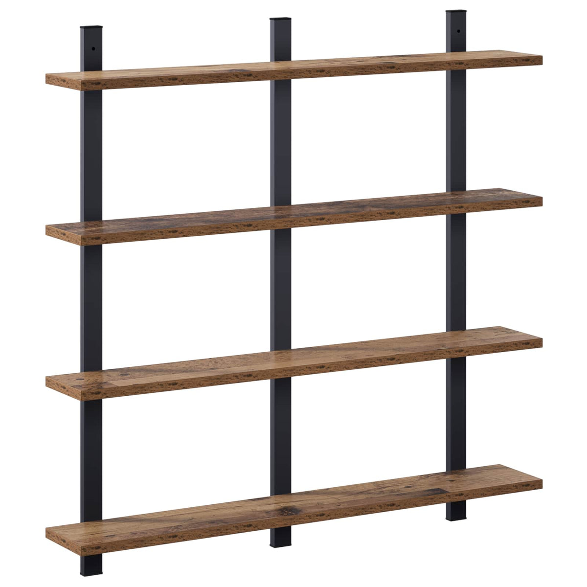 vidaXL Wall Shelf Old Wood 79.5 x 13.5 x 80 cm Engineered Wood