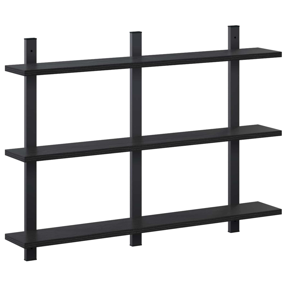 vidaXL Wall Shelf Black Oak 79.5 x 13.5 x 58 cm Engineered Wood
