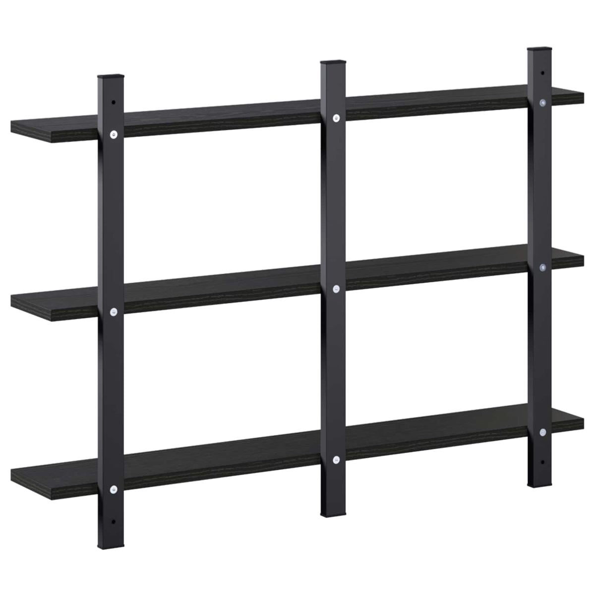 vidaXL Wall Shelf Black Oak 79.5 x 13.5 x 58 cm Engineered Wood