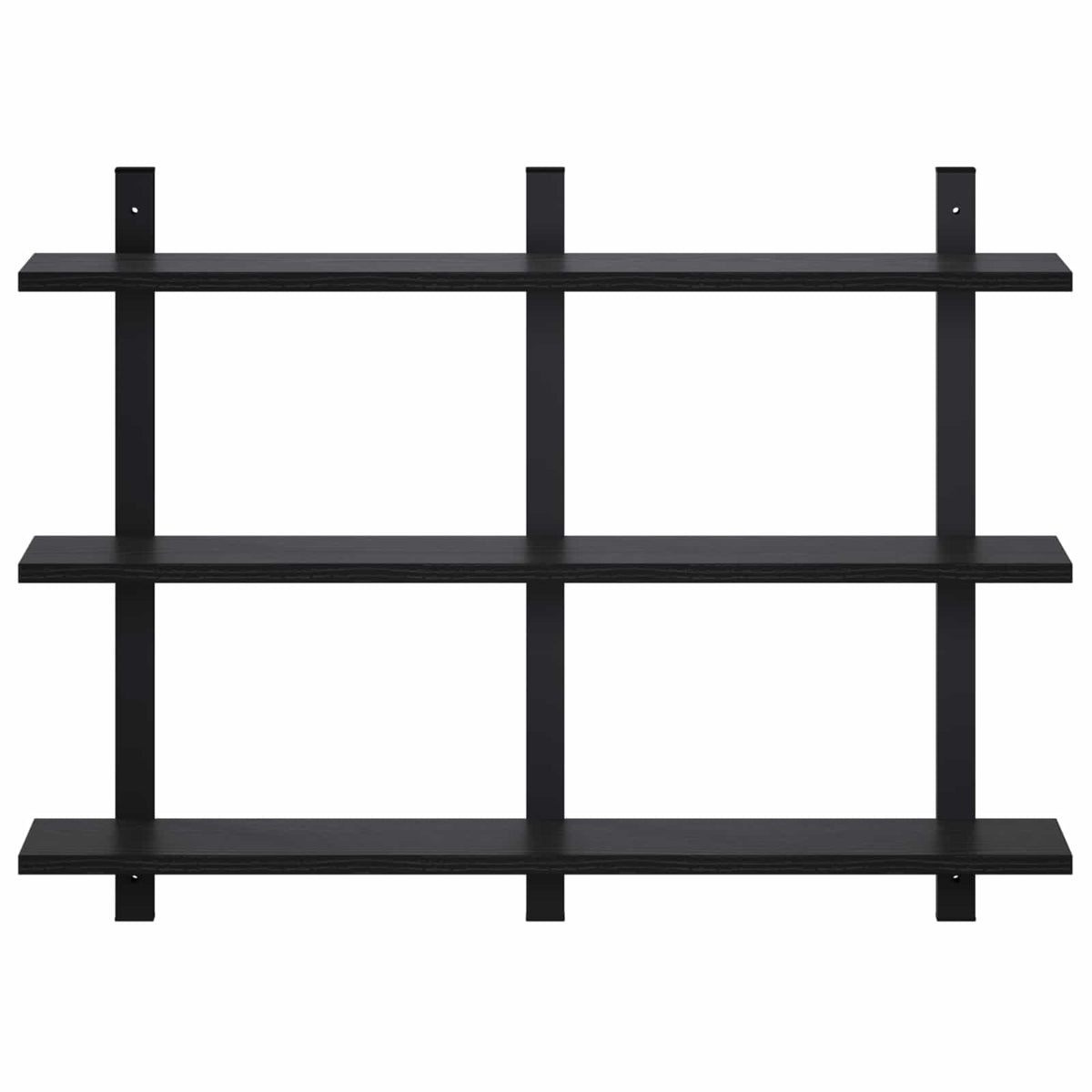 vidaXL Wall Shelf Black Oak 79.5 x 13.5 x 58 cm Engineered Wood