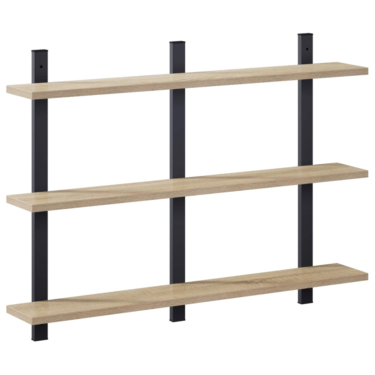 vidaXL Wall Shelf Sonoma Oak 79.5 x 13.5 x 58 cm Engineered Wood
