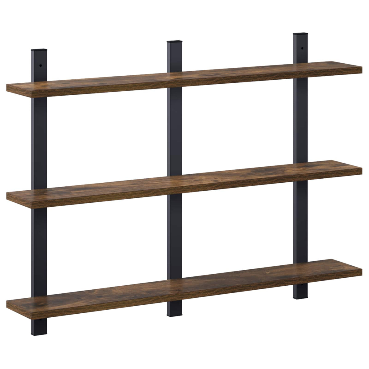 vidaXL Wall Shelf Smoked Oak 79.5 x 13.5 x 58 cm Engineered Wood