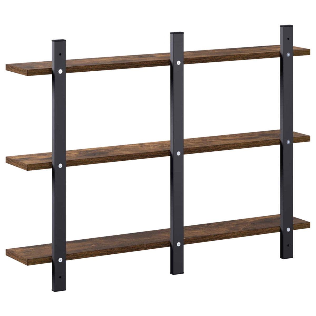vidaXL Wall Shelf Smoked Oak 79.5 x 13.5 x 58 cm Engineered Wood