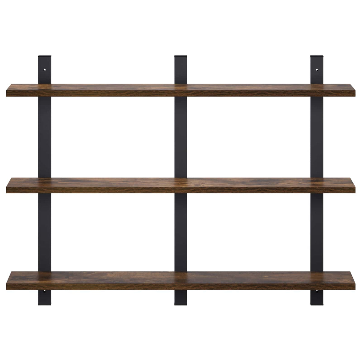 vidaXL Wall Shelf Smoked Oak 79.5 x 13.5 x 58 cm Engineered Wood