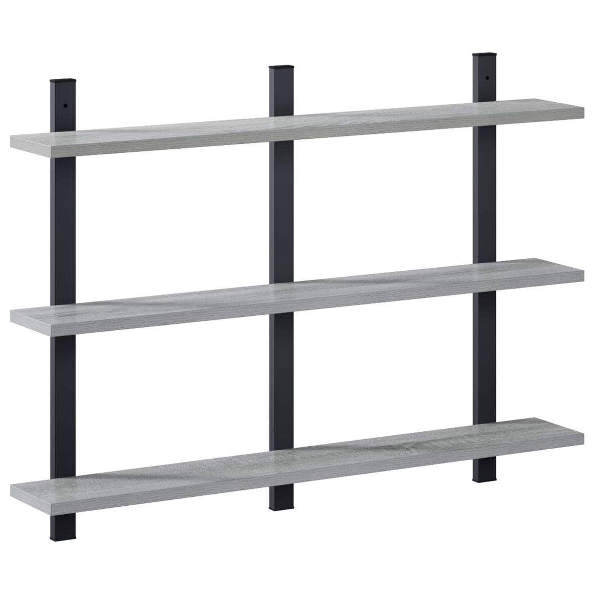 vidaXL Wall Shelf Grey Sonoma 79.5 x 13.5 x 58 cm Engineered Wood