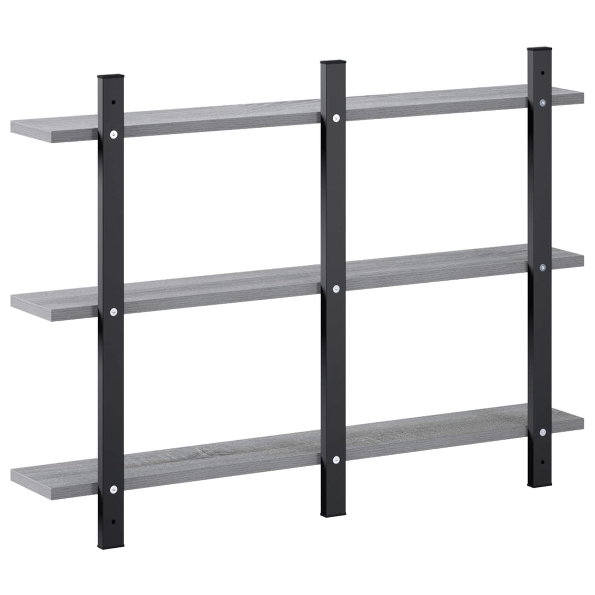 vidaXL Wall Shelf Grey Sonoma 79.5 x 13.5 x 58 cm Engineered Wood